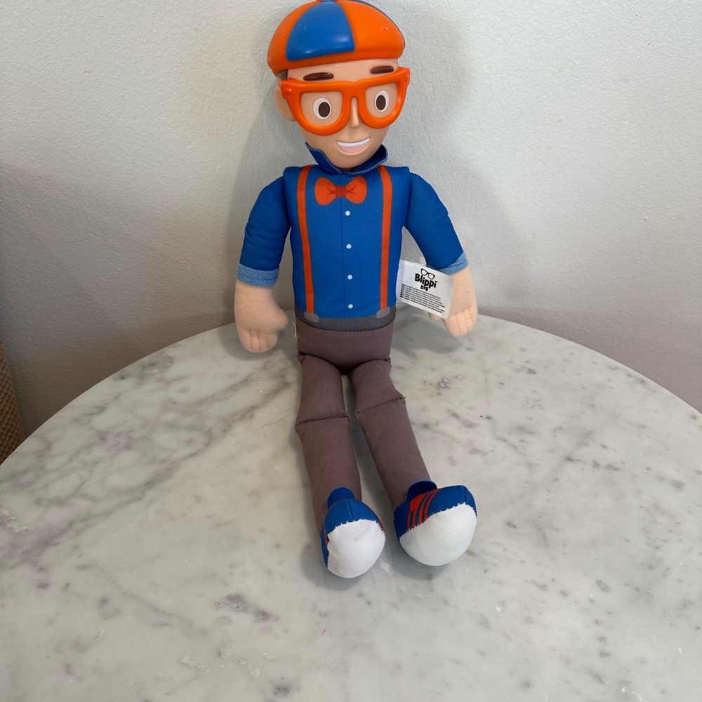Blippi Bendable Plush Doll 16” with sound